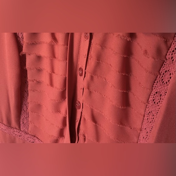 Rebecca Minkoff Ariel Tiered Ruffle Dress, Red/Coral, size 4 - Picture 11 of 16